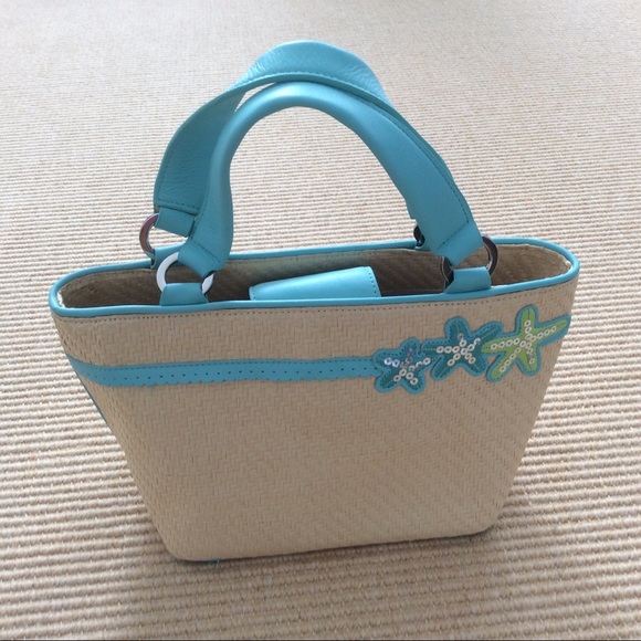Talbots Star Fish Summer Handbag - NWOT - Picture 1 of 8